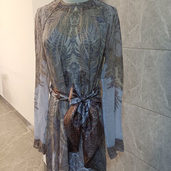 ZIMMERMANN Belted printed chiffon maxi dress - Picture 5 of 14